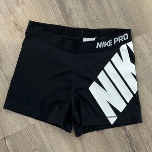 Black Nike Pro Compression Shorts